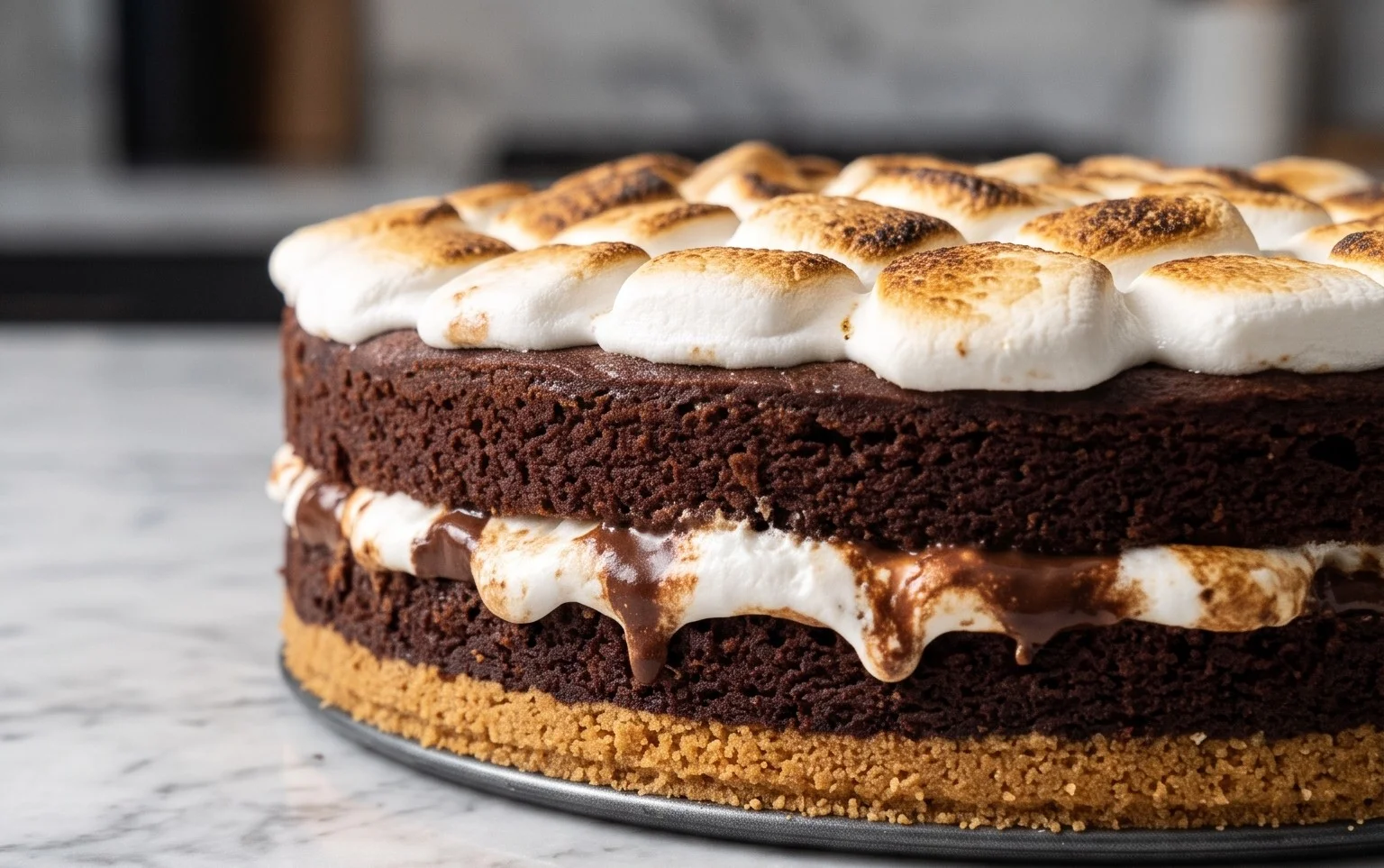 Decadent S’mores Cake- Easy Recipe for a Sweet Treat