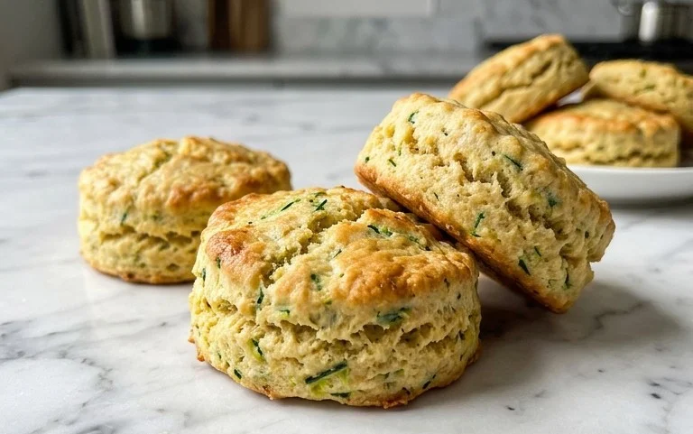 Fluffy Zucchini Biscuits – Healthy & Delicious