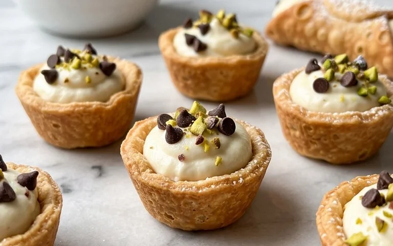Easy Mini Cannoli Cups No Fry Shortcut