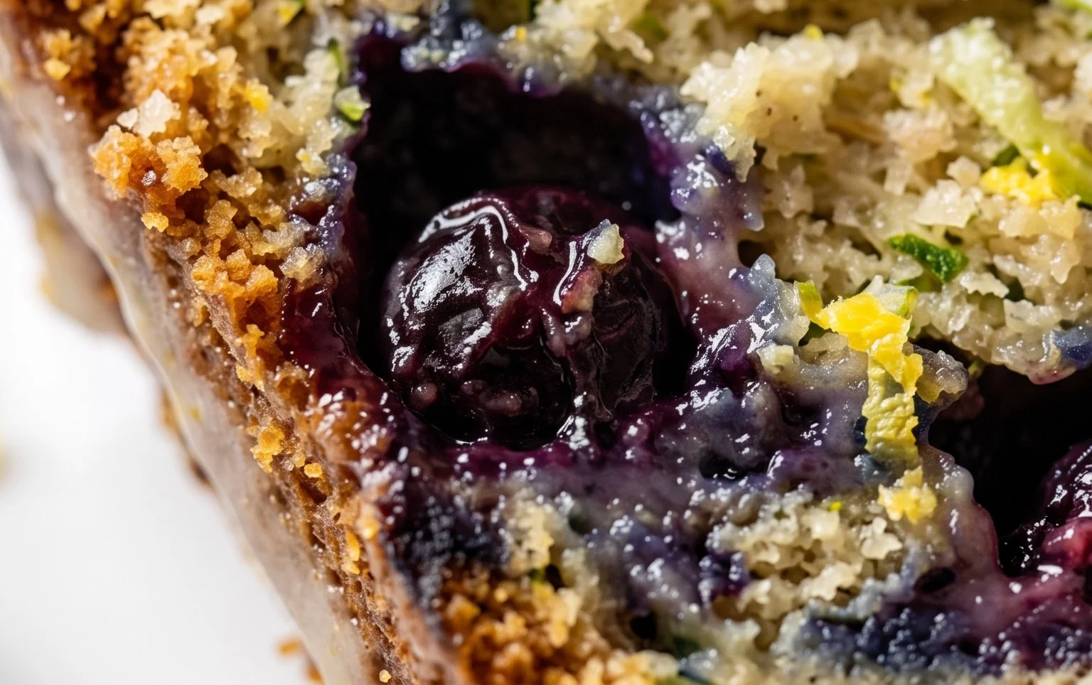 Lemon Blueberry Zucchini Bread with Lemon Glaze