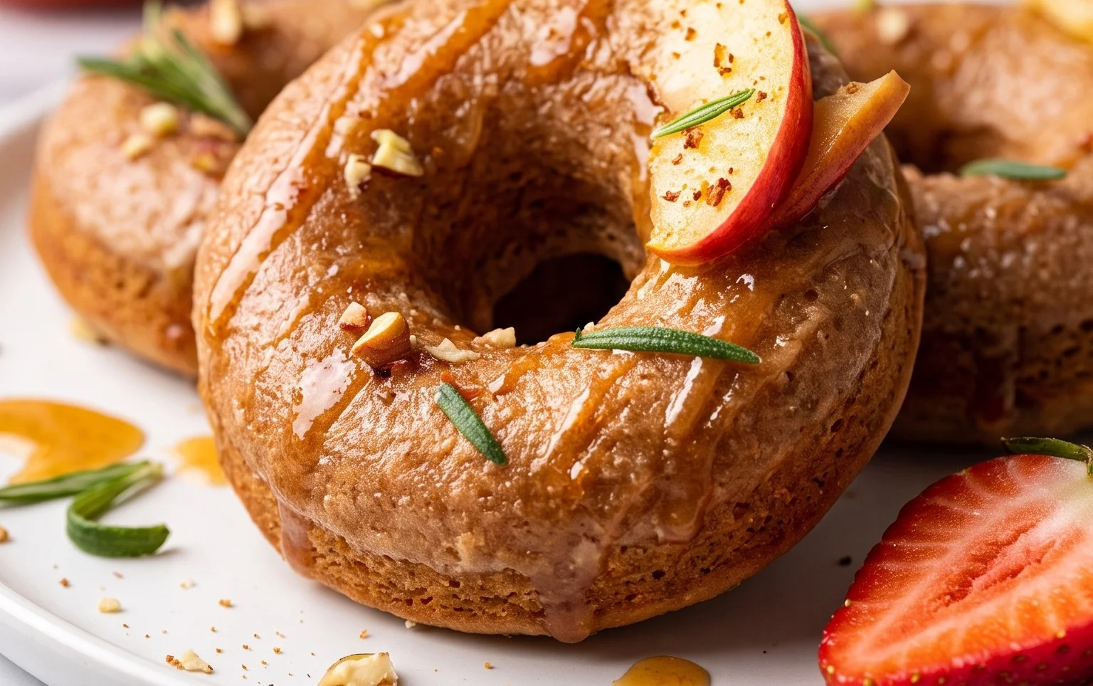 Apple Cider Sourdough Doughnuts