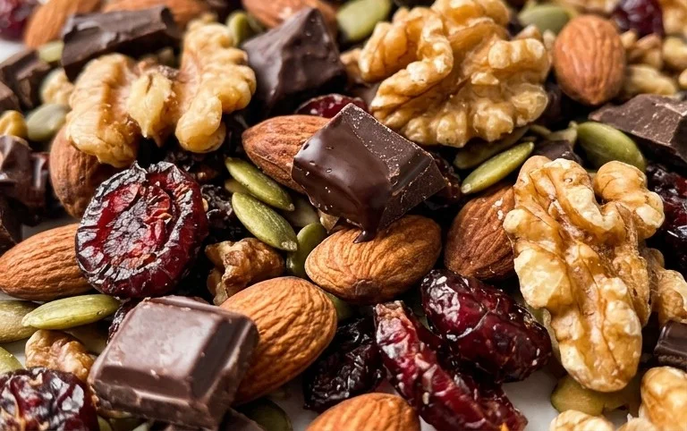 Dark Chocolate Trail Mix Recipe {Heart Healthy}