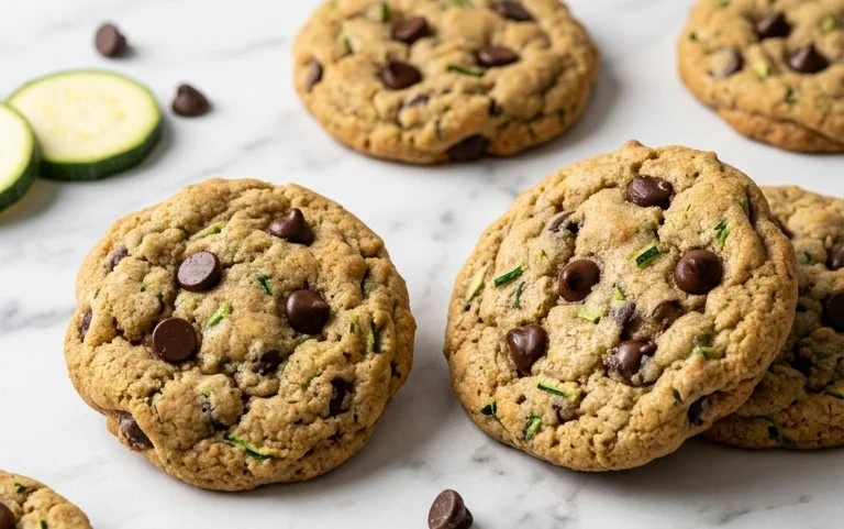 Zucchini Chocolate Chip Oatmeal Cookies