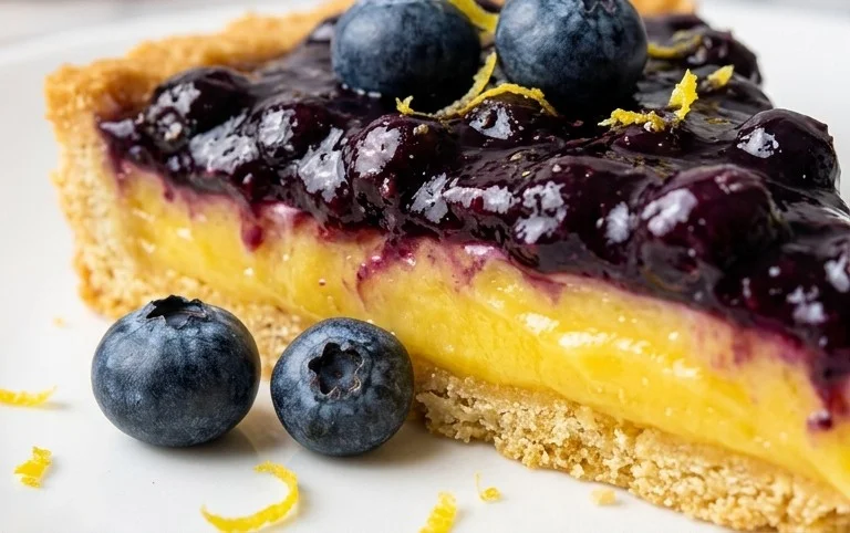 Blueberry–Lemon Curd Tart