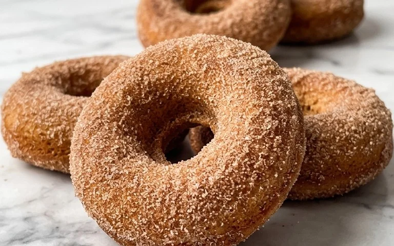 Easy Baked Apple Cider Donuts Cinnamon Sugar