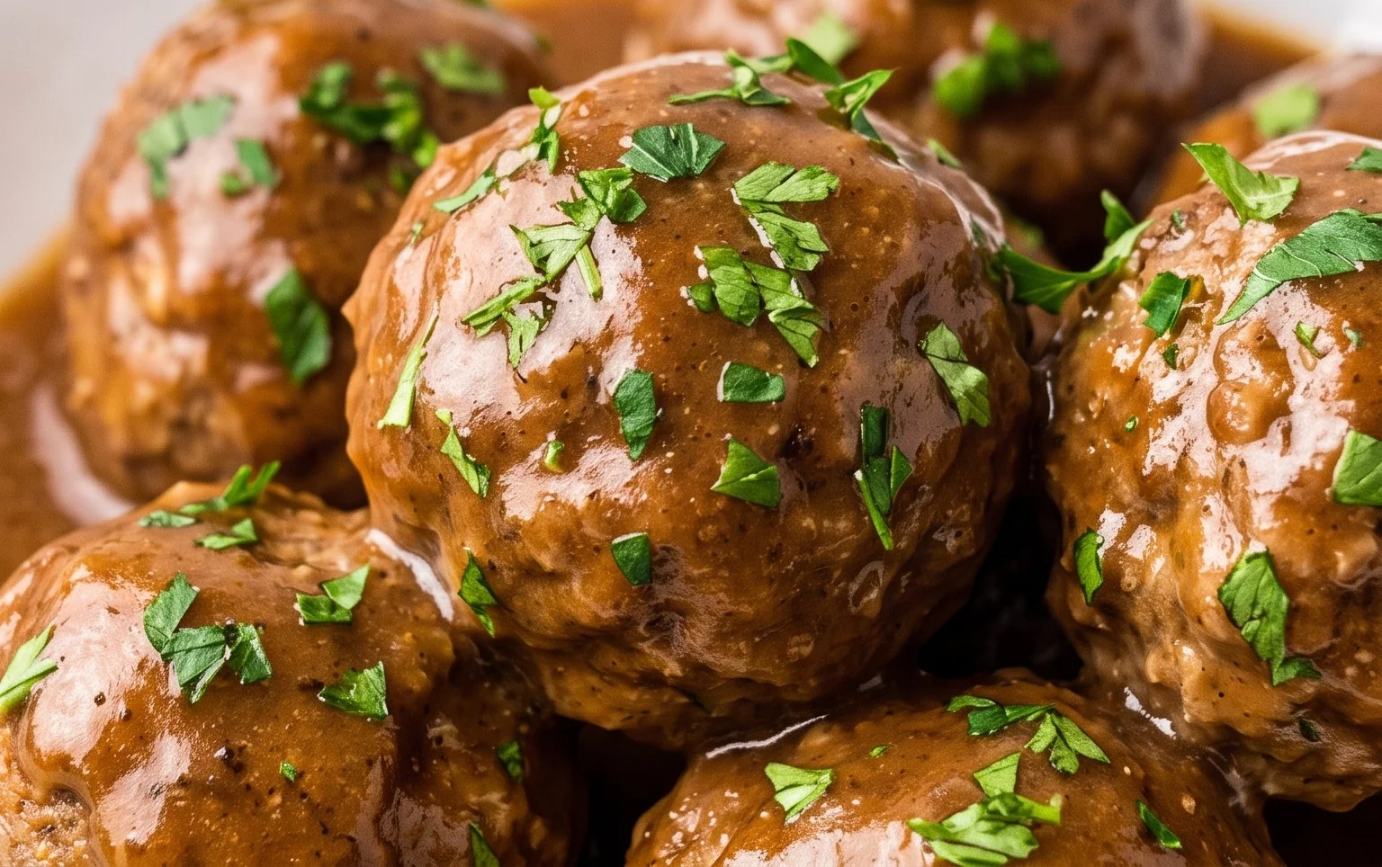 Slow Cooker Salisbury Steak Meatballs