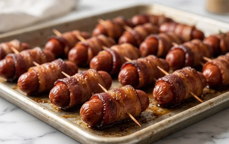 Easy Beef Beef Bacon Wrapped Smokies Recipe